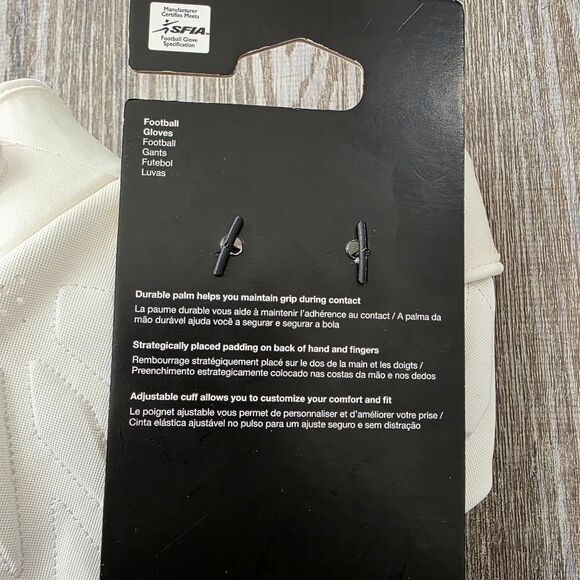 Nike Jordan D-Tack 6.0 White/Signal Blue Football Gloves HQ5969-161 Size 2XL XXL - Picture 9 of 9